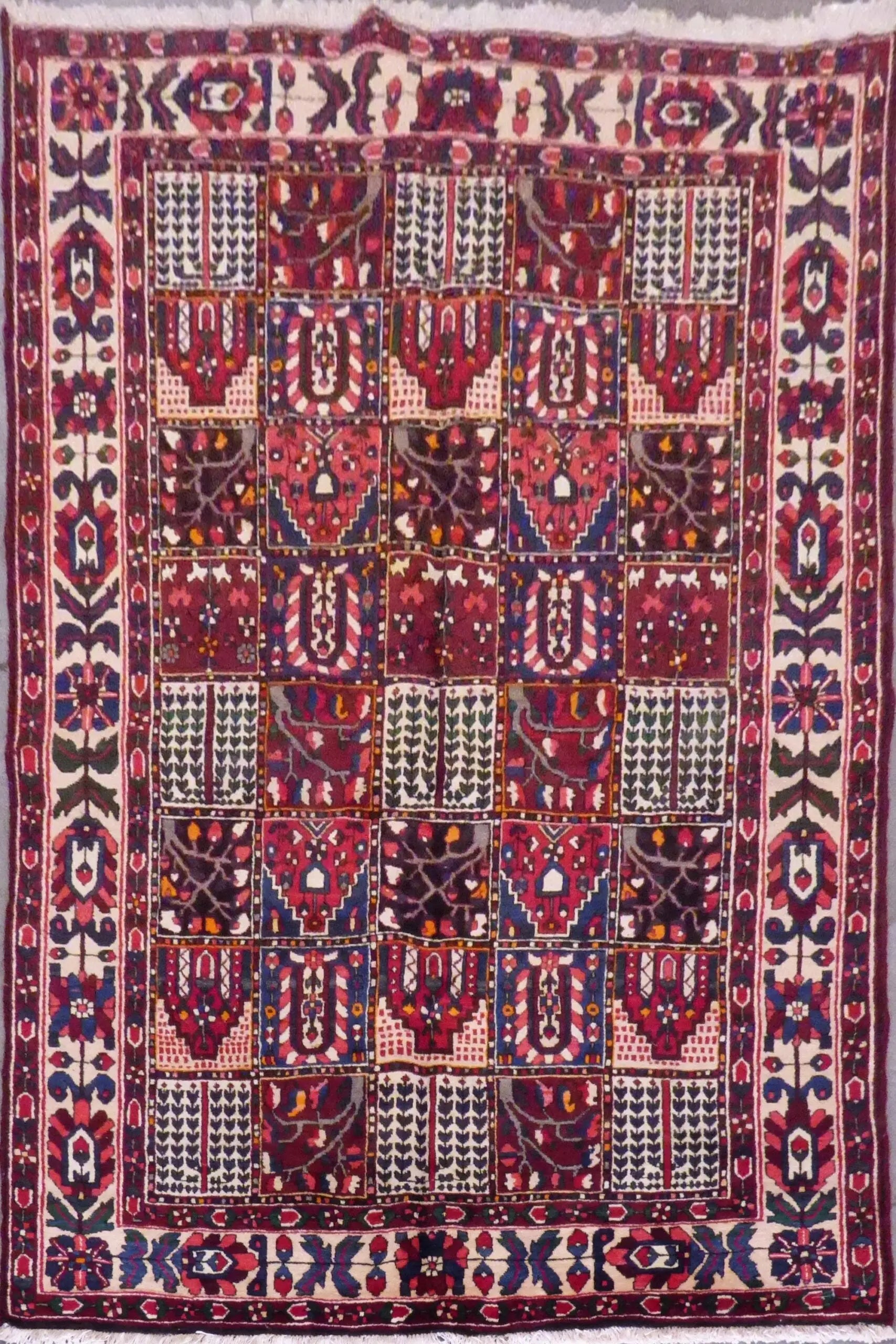 Antique Hand Knotted Persian Tabriz Rugs, Wool & Cotton, Red, 10'2" X 6'9", Panr02598 (Red : 10540)